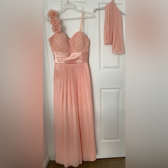 Cinderella Dresses & Skirts - One-shoulder long pink dress (bridesmaids or wedding guest)